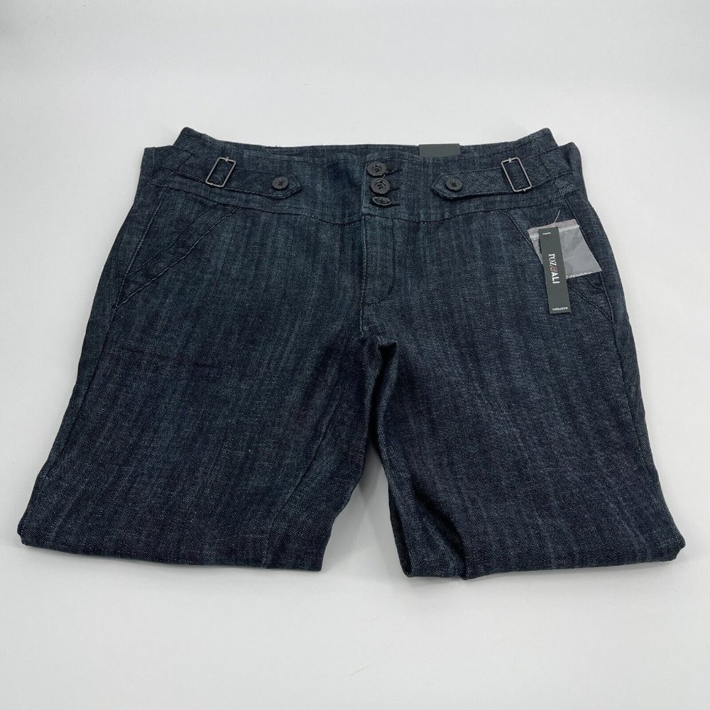 Roz & Ali Trouser Jeans 12 Womens Average Denim Blue Cotton Casual Ladies New